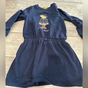 Polo by Ralph Lauren Navy Bear Sweatshirt Dress